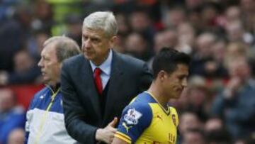 Arsene Wenger tras reemplazar a Alexis Sánchez.