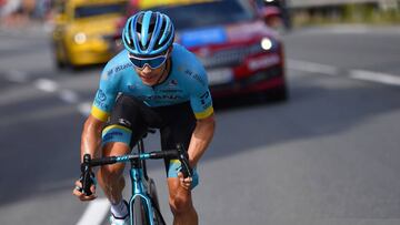 MEGEVE, FRANCE - AUGUST 16: Miguel Angel Lopez Moreno of Colombia and Astana Pro Team / Breakaway / during the 72nd Criterium du Dauphine 2020, Stage 5 a 153,5km stage from Megeve to Megeve 1458m / @dauphine / #Dauphiné / on August 16, 2020 in Megeve, France. (Photo by Justin Setterfield/Getty Images)