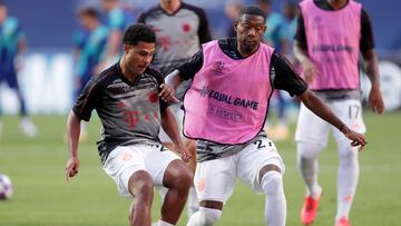 Gnabry y Alaba, con el Bayern.