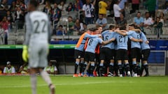 Las mejores imágenes de la goleada de Uruguay a Ecuador