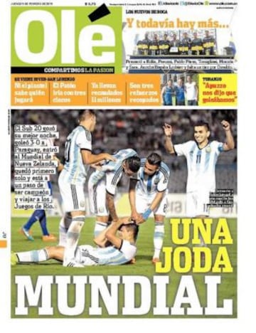 Portadas de la prensa deportiva