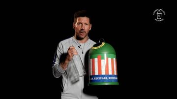 Simeone anima a reciclar vidrio contra el cambio climático