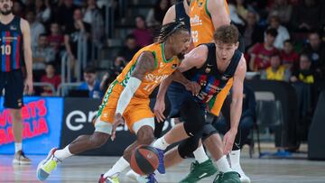 07/01/23 PARTIDO BALONCESTO BASKET 
LIGA ACB LIGA ENDESA JORNADA 15 
BARCELONA - BETIS 
SHANNON EVANS ROKAS JOKUBAITIS