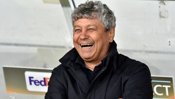 Lucescu, en un partido en su etapa en el Shakhtar.