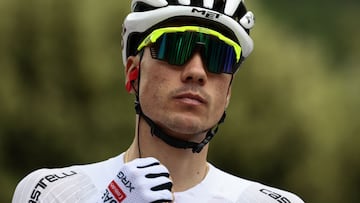 Juan Ayuso, en el Giro de Italia.