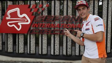 M&aacute;rquez en Sepang.