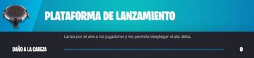 Con el parche 22.10 de Fortnite fue a&ntilde;adida una nueva versi&oacute;n de la Plataforma de Lanzamiento