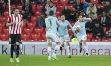 Orellana celebra el 0-2 de penalti. 