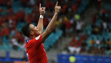 during the game Ecuador vs Chile, corresponding to Group C of the CONMEBOL Copa Am&#xe9;rica Brasil 2019, at Arena Fonte Nova, Salvador de Bahia, on June 21, 2019. 

&lt;br&gt;&lt;br&gt;

durante el partido Ecuador vs Chile, Correspondiente al Grupo C de la CONMEBOL Copa Am&#xe9;rica Brasil 2019, en el Estadio Arena Fonte Nova, Salvador de Bah&#xed;a, Brasil, el 21 de junio de 2019.