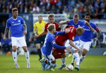 Vidal es protagonista en el duelo entre Bayern Múnich y Darmstadt.