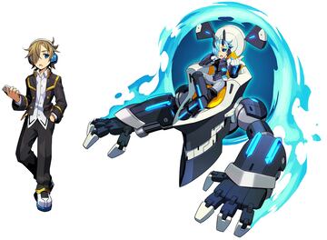 Ilustración - Azure Striker Gunvolt (3DS)