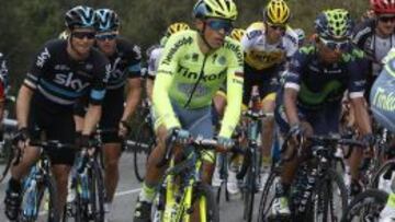 Contador y Nairo, en carrera.