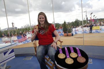 La reina de la piscina fue Missy Franklin, que logr¨® cuatro oros y un bronce.
