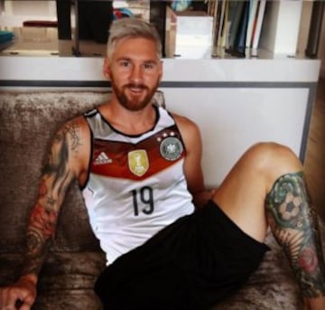 Leo Messi goes blonde and the internet responds