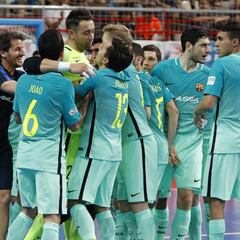 El Barça se lleva por penaltis un primer asalto espectacular