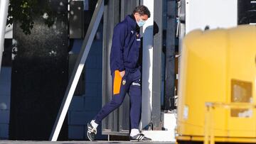 Javi Gracia, entrenador del Valencia, en la Ciudad Deportiva de Paterna.