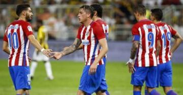 Action from Jeddah as Atletico Madrid faced local outfit Al Ittihad as part of the Saudi club's 90th anniversary celebrations