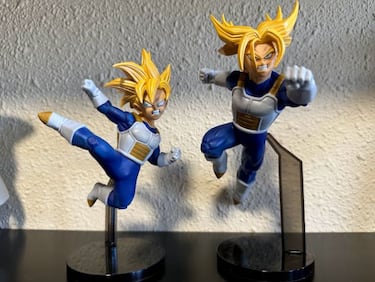 Las figuras de Trunks y Gohan que recuerdan cuando intentaron superar a sus padres