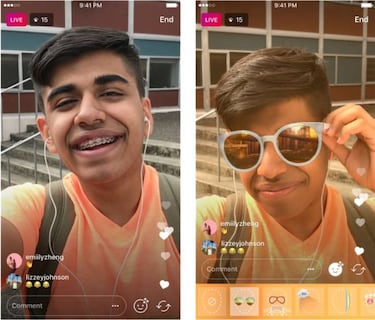 Instagram ya te deja utilizar filtros AR en tus videos en directo