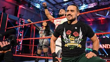 &Aacute;ngel Garza, Andrade y Zelina Vega, en RAW.