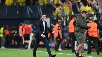 VILLARREAL, 01/10/2025.- El entrenador del Villarreal Marcelino García tras el partido de primera ronda de Liga de Campeones que Villarreal CF y Juventus de Turín disputaron este miércoles en el estadio de La Cerámica. EFE/Andreu Esteban