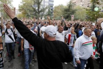 Legia hooligans involved in violent clashes at Bernabeu