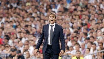 Lopetegui, en el Bernabéu.