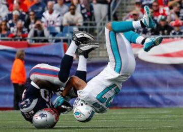 Miami Dolphins- New England Patriots. Jimmy Wilson yLeGarrette Blount.