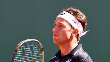 Tennis - ATP Masters 1000 - Monte Carlo Masters - Monte-Carlo Country Club, Roquebrune-Cap-Martin, France - April 13, 2023 Norway's Casper Ruud reacts during his round of 16 match against Germany's Jan-Lennard Struff REUTERS/Eric Gaillard