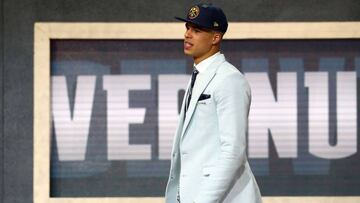 NEW YORK, NY - JUNE 21: Michael Porter Jr. reacts after being drafted 14th overall by the Denver Nuggets during the 2018 NBA Draft at the Barclays Center on June 21, 2018 in the Brooklyn borough of New York City. NOTE TO USER: User expressly acknowledges and agrees that, by downloading and or using this photograph, User is consenting to the terms and conditions of the Getty Images License Agreement.   Mike Stobe/Getty Images/AFP
 == FOR NEWSPAPERS, INTERNET, TELCOS &amp; TELEVISION USE ONLY ==