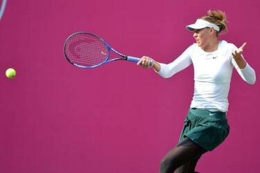 Sharapova reaches first final since doping ban