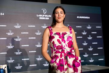 Durante los eventos previos a la gala del Laureus. La tenista española, nacida en Caracas, anunció su retirada del circuito profesional femenino.