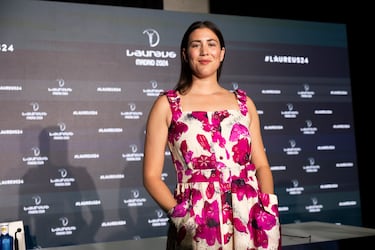 Durante los eventos previos a la gala del Laureus. La tenista española, nacida en Caracas, anunció su retirada del circuito profesional femenino.
