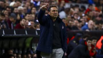 Eusebio con el Girona.