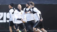 Zaza, en un entrenamiento. 