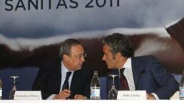 <b>PRESENTACIÓN. </b>Florentino junto con Iñaki Ereño, de Sanitas, y el doctor Alfonso Moreno.