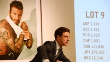 Momento de la puja de una de las fotografías.