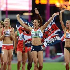 Jessica Ennis, cartel de los Juegos, consigue el oro
