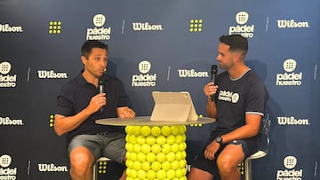 Imagen de la presentación en Pádel Nuestro de la nueva colección de palas de Wilson X Fernando Belasteguín
