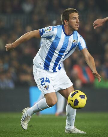 El centrocampista zaragozano salió del Atlético de Madrid para fichar por el Málaga en la temporada 2010-11.