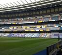 El Santiago Bernabéu ya está engalanado para el partido