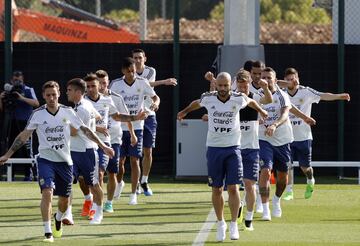 Así fue el entrenamiento de la Selección en Barcelona