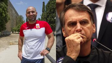 Felipe Perrone y Jair Bolsonaro.