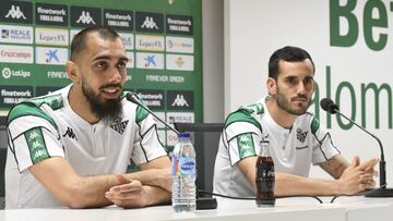 Borja Iglesias, durante su comparecencia.