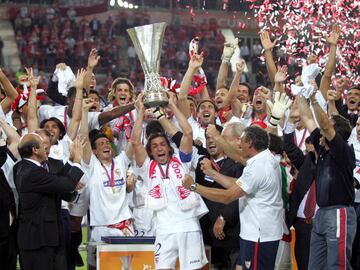 10 de mayo de 2006, final de la Copa de la UEFA entre el Sevilla y el Middlesbrough disputada en Eindhoven.
