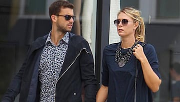 Dimitrov, con Sharapova.