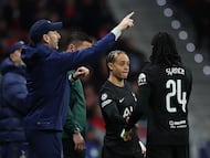 Soccer Football - UEFA Champions League - Round of 16 - First Leg - Atletico Madrid v Tottenham Hotspur - Riyadh Air Metropolitano, Madrid, Spain - March 10, 2026 Tottenham Hotspur's Xavi Simons comes on as a substitute to replace Djed Spence REUTERS/Violeta Santos Moura