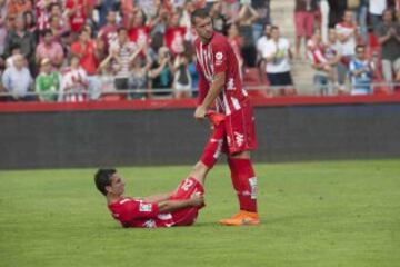 Tristeza de los jugadores del Girona.