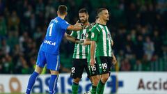 Luiz Felipe, Alex Moreno, William Jose of Real Betis and Unai Simon of Athletic Club  during the La Liga match between Real Betis and Athletic Club played at Benito Villamarin Stadium on December 29, 2022 in Sevilla, Spain. (Photo by Antonio Pozo / Pressinphoto / Icon Sport)