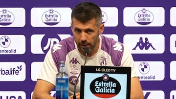 Pezzolano, en rueda de prensa.